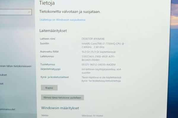 MSI MS-16K2 kannettava tietokone, Honor puhelin, Philips kuulokkeet (EL102) - Image 10