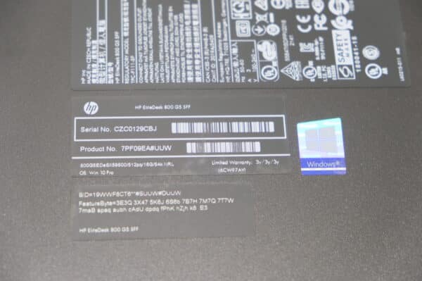HP EliteDesk 800 G5 SFF tietokone (BB119) - Image 7