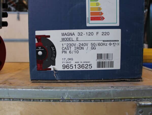 GRUNDFOS Magna 32-120 F 220 kiertovesipumppu (LT67) - Image 4