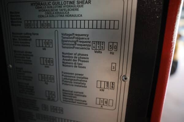Amada GS II 630 giljotiinikone (H15) - Image 23