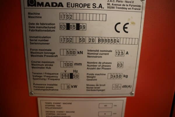 AMADA ITS2 50.20 särmäyspuristin (H33) - Image 16