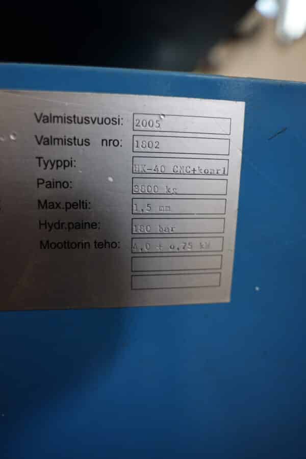 Kanttikone LSK HK-40 CNC (2) - Image 20