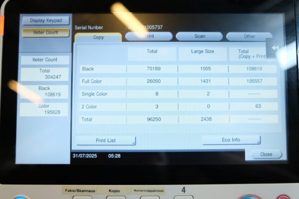 KONICA MINOLTA bizhub C558 monitoimilaite + viimeistelijä (X5) - Image 2