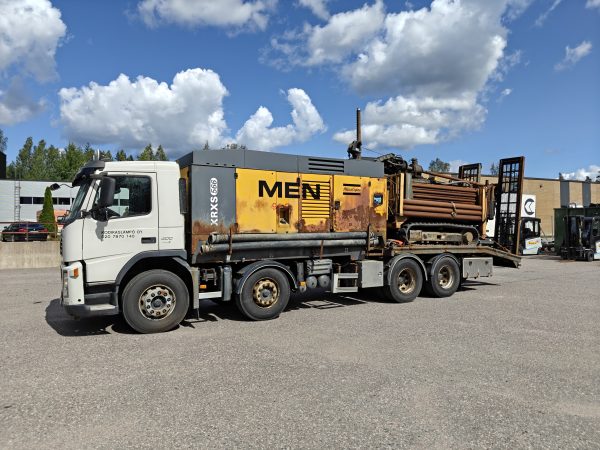 NEMEK 407 RT PORAVAUNU, Volvo FM 400 12.8 (IHU-310) JA ATLAS COPCO RXS 566 KOMPRESSORI