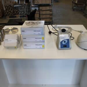 Haver & Boecker EML 200 PURE seularavistaja, Eppendorf mini spin ja VWR Analog Vortex Mixer sekoittajat (BS1)