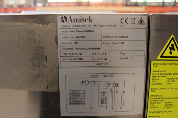 Amitek Saladette salaattipöytä 2 kpl (TK04) - Image 15