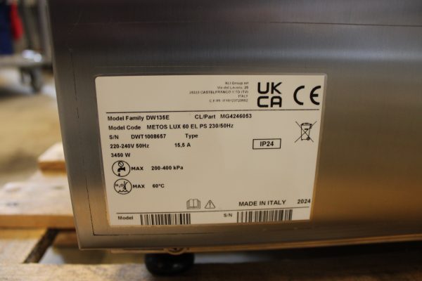 Astianpesukone Metos DW135E (N16) - Image 10