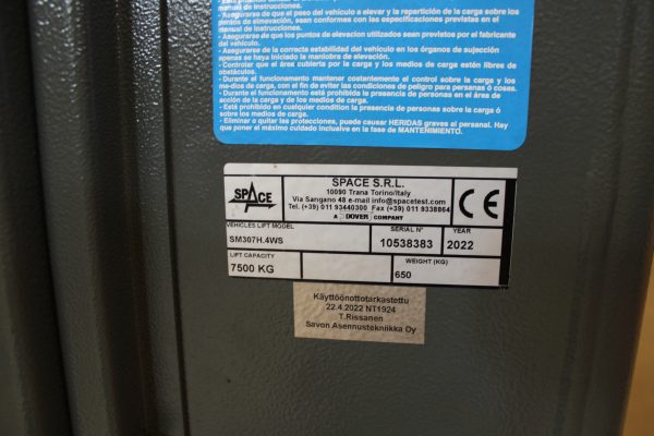 Space SM307H.4WS nostopilarisarja (TK86) - Image 8