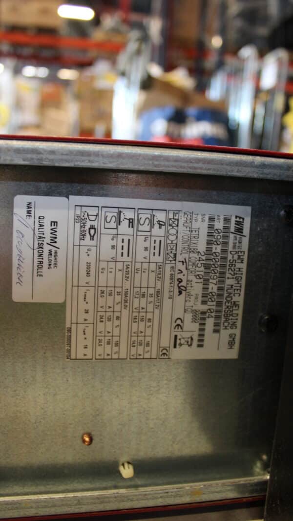 EWM Tetrix 180 hitsauskone (LT28) - Image 9